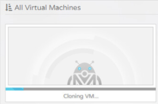 It's also possible to clone an existing VM